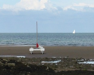 [Aoraki on the sand (18kb)]