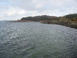 Loch Melfort Hotel (in trees) from Asknish pier